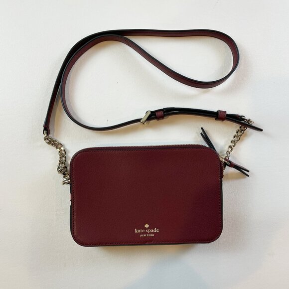 NEW Kate Spade Crossbody Floral Pup Cherrywood - Picture 6 of 11